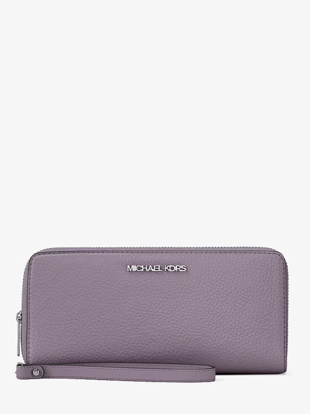 Michael Kors Large Pebbled Leather Continental Wallet Lilac